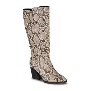 Baretraps Lilly Women's Tall Boots | Natural Snake | Size 7.5